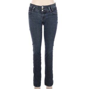 Wax Jeans Womens Size 7 Blue Dark Wash Low Rise Wa